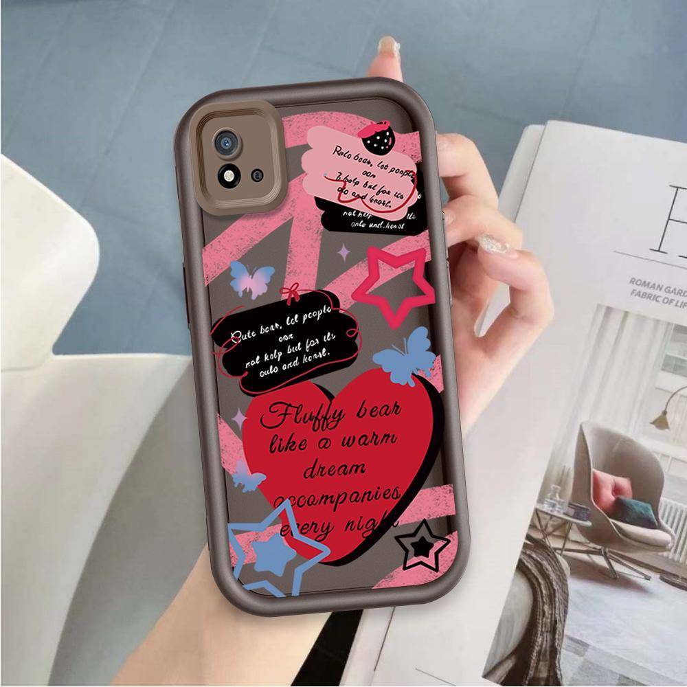 Ốp Lưng Cho Realme C20 C20A C11 2021 Hoạt Hình Silicon Phụ Kiện Vỏ Điện Thoại Mềm TPU Tình Yêu Xu Hướng Giày Thiên Thần Mắt Chống Sốc Ốp Lưng