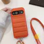 Phone Case For Google Pixel 10 Pro XL 9 8 7 6 / 9A 7A TPU Down Coat Style PU Down Coat Style Aesthetic Korean Cute