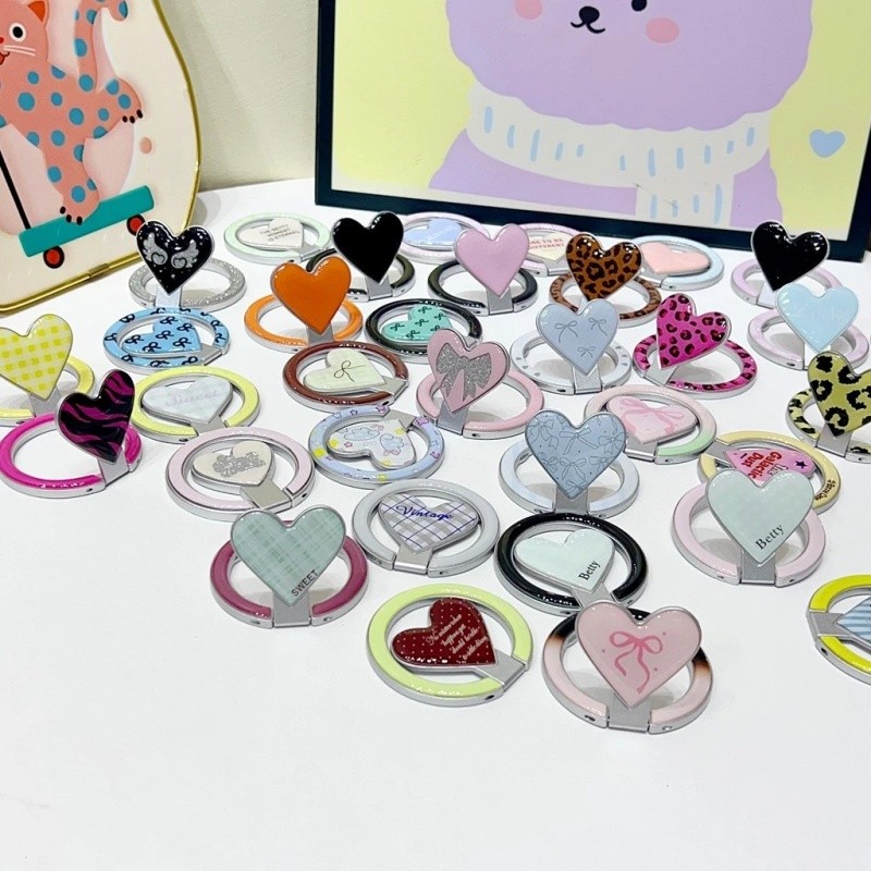 Dễ Thương INS Hello Kitty Từ Điện Thoại Cầm Chân Đế Có Gương Sáng Tạo 3D Hoạt Hình Gấp Giá Đỡ Ngôi Sao Để Bàn Cho iPhone