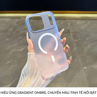Ốp Lưng Siêu Mỏng Popkon cho iPhone 17 Pro Max Nhám Mờ Vòng Từ Tính