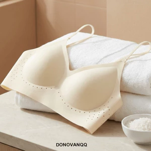 DONOVANQQ Áo ngực đẩy lên vô hình, Áo ngực đa chiều liền mạch không dây Deep V, Đồ lót Đồ lót chống sốc cho nữ Hỗ trợ áo ngực dây hở lưng Quà tặng
