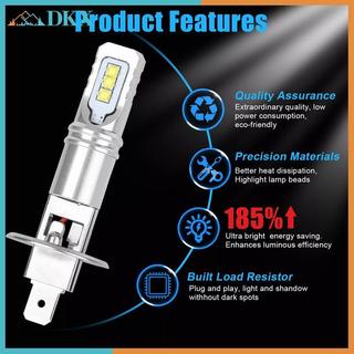 DKX 2 Cái H1 6000K Siêu Sáng Trắng 6000LM DRL Bộ Bóng Đèn Pha LED Mũi Cao.