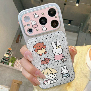 Ốp lưng iPhone Miffy Rabbit họa tiết da mềm cao cấp bảo vệ máy ảnh - iP7/8/X/XS/XR/11/12/13/14/15/16/17/Plus/Air/Pro/Max