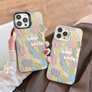 Ốp Lưng Cho Redmi Note 14 13 12 11 10 14C 13C 12C 11A 10C 9C A3 A2 A1 C75 C65 C61 C55 C31 X7 X6 M6 13T 14T Pro Mạ Acrylic IMD Ốp Lưng Họa Tiết Tranh Sơn Dầu CYIM426