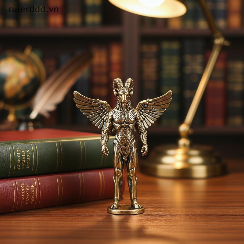 # ruierdd # Brass Devil Mini Nhân Vật Bộ Kim Loại Anime Sưu Tập Tượng Điêu Khắc Phong Cách Đồng Thau Cho Kệ Phòng Khách 5 Chiếc.