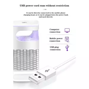 Máy Bắt Muỗi Thông Minh Dùng Dây Sạc USB Tiện Lợi Hiệu Quả Tối Ưu Đèn LED Quạt Hút Tiết Kiệm Thời Gian Bảo Vệ Sức Khỏe