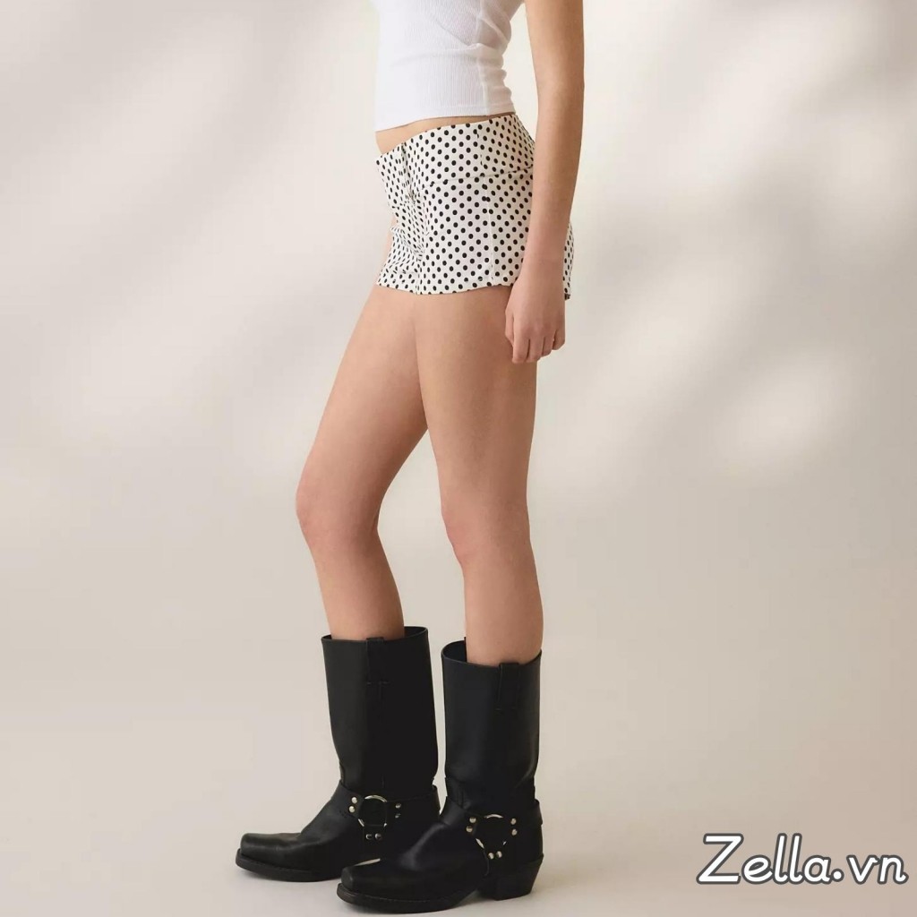 [riSZ] Quần short Mini mùa hè dành cho nữ In chấm / Quần short siêu nhỏ sọc thấp đi chơi