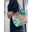 ins Túi Hoa Nhỏ Nhật Bản Len Handmade diy Nhiều Màu Sắc Hoa Rỗng Túi Đeo Vai Móc Chất Liệu Túi