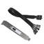 Bo Mạch Chủ Bên Ngoài Công Tắc Nguồn Cáp Nối Dài HDD LED Khởi Động Nút Cho Vỏ PC Khung Xe Cho PCI Baffle
