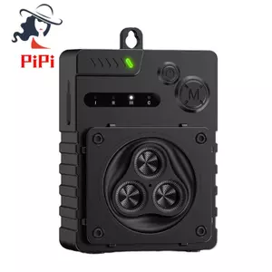 Thiết bị huấn luyện chó siêu âm điều khiển từ xa Nút chặn vỏ cây thông minh chống nước di động Pin tuổi thọ dài, dễ dàng điều khiển chỉ cần lái xe đi, đừng làm tổn thương màu đen
