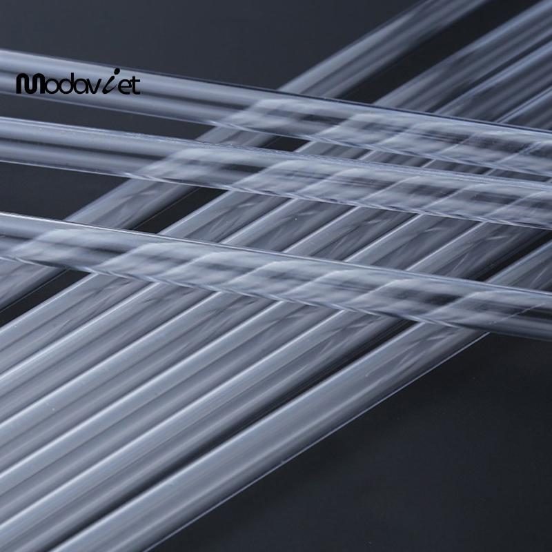 [modavietnamshop] Ống hút nhựa lấp lánh trắng 9 inch 10 chiếc, tái sử dụng dài, dùng cho cốc