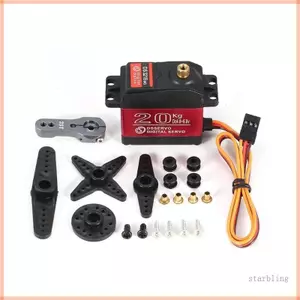 Động cơ Servo kỹ thuật số không lõi Star 20kg Hv 6 8V Đồng + Nhôm Gear