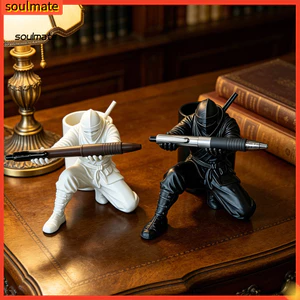 Linh hồn| Giá đựng bút/kéo 3D in hình Ninja cho bàn làm việc – tổ chức đa năng cho văn phòng, gaming, Southeas