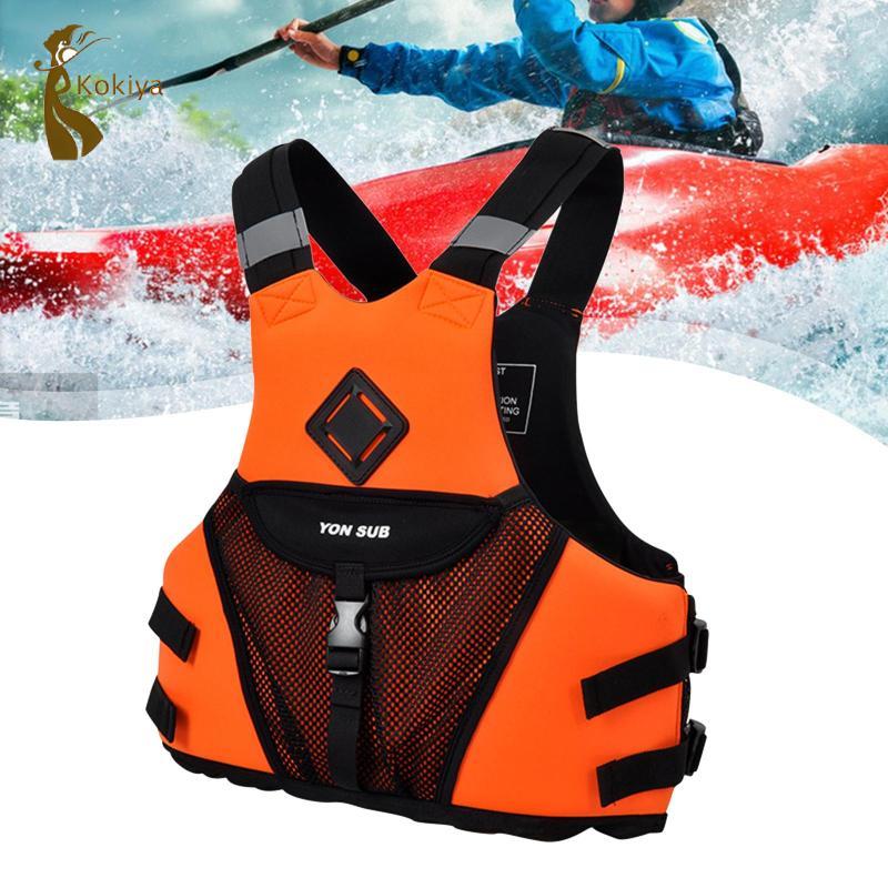 Áo phao phản quang Áo Vest dành cho người lớn có thể điều chỉnh phao hỗ trợ cho công viên nước Thuyền Kayak Lướt thuyền buồm