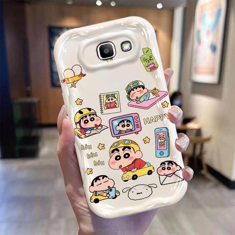 Vỏ Silicon Hoạt Hình Cho Samsung J7 Prime ON7 2016 3D Bảo Vệ Hoạt Hình TPU Mềm Crayon Shin chan Vỏ Điện Thoại
