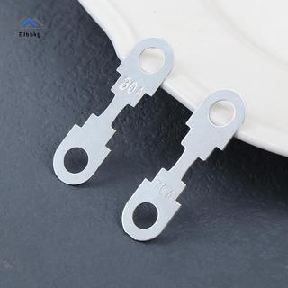 ELBBKG 10 Cái 30A-150A 32VDC Ô Tô Ô Tô Tấm Kẽm Phẳng Tấm Cầu Chì Nhỏ Cho Xe Cầu Chì Lỗ Tròn Lắp Cầu Chì Phụ Kiện Ô Tô Mới