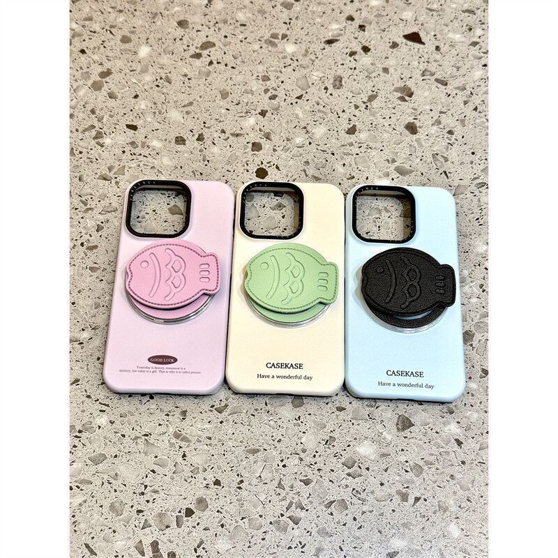 Apple iPhone16promax Da Cá Chân Đế 15pro Từ 14 Đơn Giản 13ins Phong Cách Phim Điện Thoại