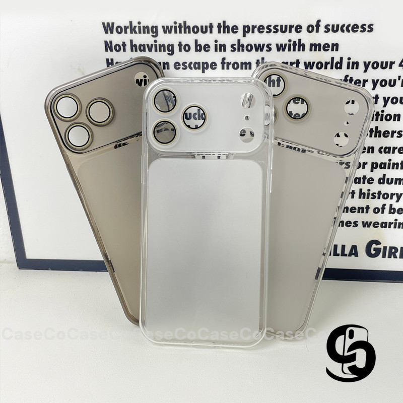 Ốp Lưng Cho IPhone  11 17 16 15 13 12 14 Pro Max 16 14 15 Plus 17air Ốp kính toàn mặt siêu mỏng, màu trơn tối giản, mờ