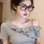 Áo thun ngắn tay đeo vai Slanted Sling Nữ Mùa hè Phong cách mới Pure Desire Style Slim-fit Slimmer