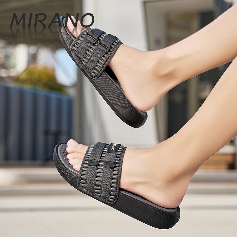 Mirano Dép cao su EVA thoáng khí cho nam  Dép phẳng mùa hè chống trượt