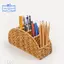 Giỏ đựng điều khiển từ xa dệt tay, Boho Để bàn sắp xếp lưu trữ TV Điều khiển từ xa, Đồ dùng cho gia đình,