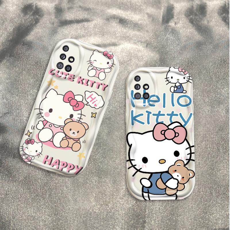 Thích Hợp Cho Samsung A51 A515F A71 A715F A31 4G 3D Bé Gái Mềm TPU Kitty Rilakkuma Ốp Điện Thoại Chống Sốc