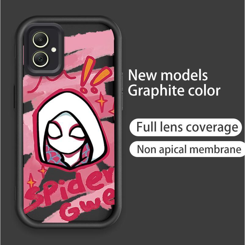 Ốp Lưng Cho Samsung A04 A05 A06 A07 4G Hoạt Hình Silicon Mềm TPU Cặp Đôi Người Nhện Mắt Thiên Thần Vỏ Điện Thoại Chống Sốc