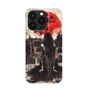 Ốp Điện Thoại QYJS Cô Gái Chờ Thích Hợp Cho IPhone 11 17 AIR 13 14 15 16 ProMax 12 PRO 7 8 PLUS XR XSMAX Vỏ Cứng Bóng Phim Chống Bụi Bẩn Bán Chạy