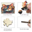 < Pluscloth > Đồ chơi xếp hình động vật bằng gỗ 3D – Ghép hình cắt chính xác, màu sắc tươi sáng, hình dạng độc đáo, Câu đố giáo dục tương tác giữa cha mẹ và con cái dành cho người lớn Trẻ em, Quà tặng hoàn hảo cho gia đình