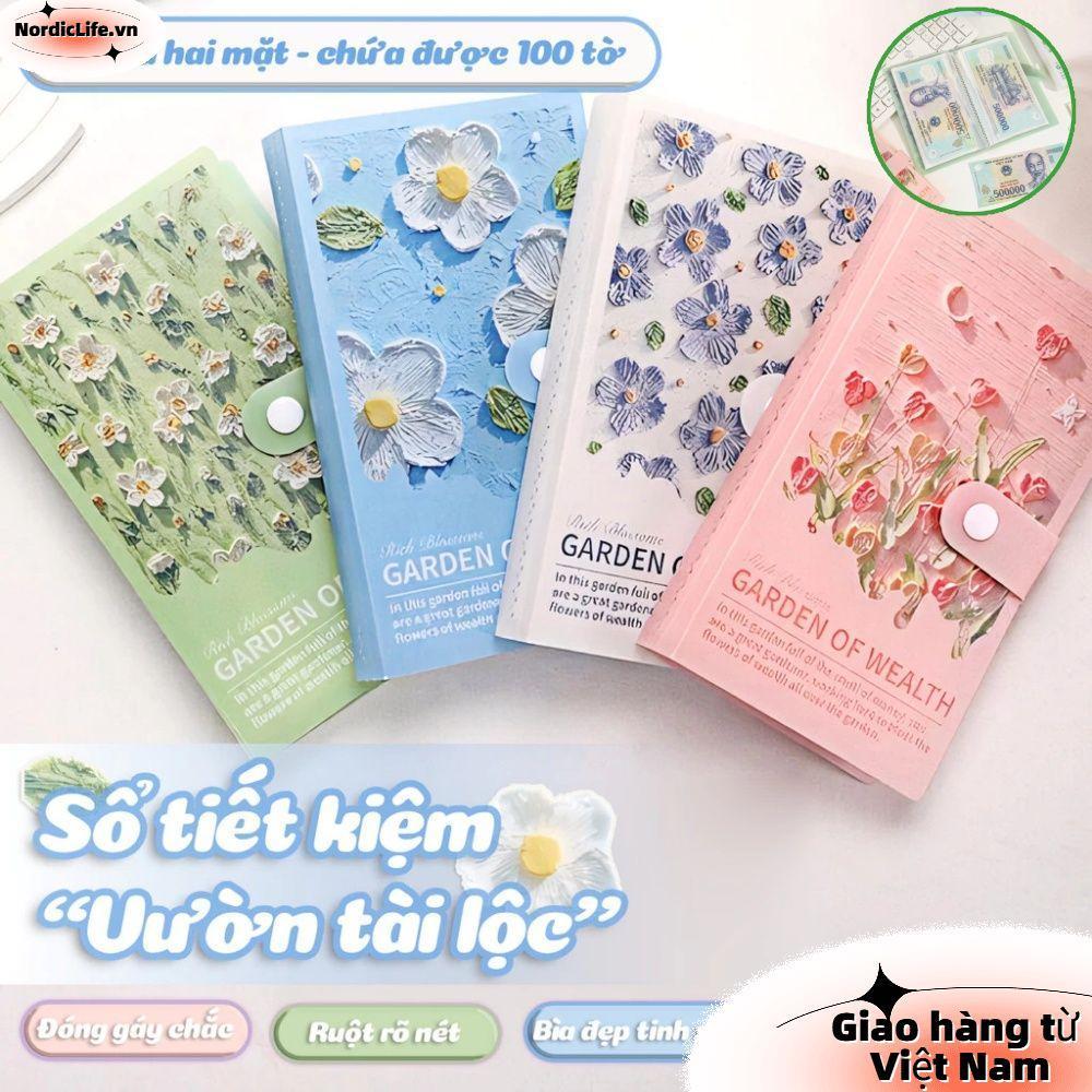 [Giao hàng từ Việt Nam] Thử thách tiết kiệm chất kết dính Mini NORDICLIFE, Tranh sơn dầu tái sử dụng 100 phong bì Thử thách tiết kiệm tiền, Tiết kiệm tiền không thấm nước Sách thử thách dành cho cặp đôi