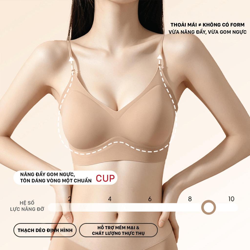 (Cổ Yếm) Bra Áo Lót Su 3 Kiểu Mặc Không Gọng Không Lộ Viền Unilove Cho Áo Yếm Áo 2 Dây Hở Lưng 6339