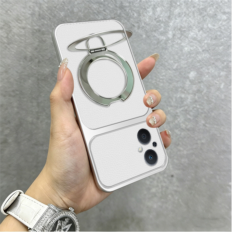 Ốp 2 Trong 1 Cho OPPO Reno 7Z 8z 5G RENO 7 LITE 5G Vỏ Điện Thoại Vỏ Mềm Silicon Chống Sốc Thiết Kế Mới Thẩm Mỹ Có Giá Đỡ TBUZJ1