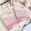 Gương gập mini trang điểm bỏ túi hoa nhỏ caro hồng trắng ngọt ngào dịu nhẹ