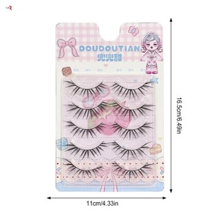 Quạt Nhỏ Pháp Lông Mi Giả Tự Nhiên C Curl Cụm Đơn Đen 7-12mm Hỗn Hợp
