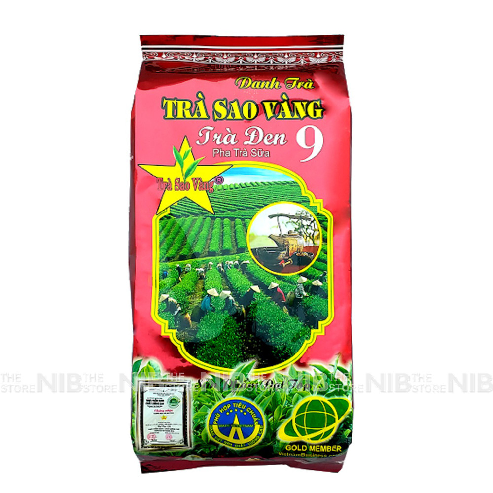 [LỐC 10 GÓI] Trà đen số 9 Sao Vàng gói 500g