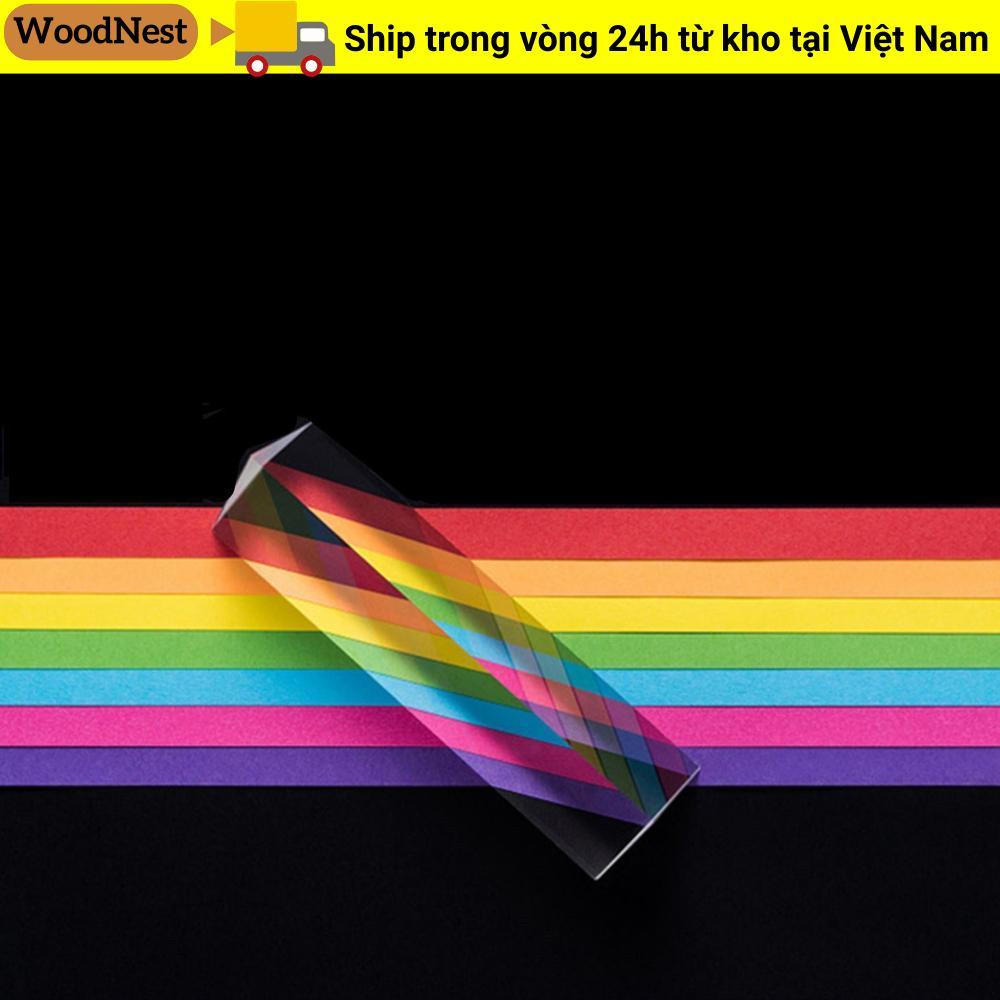 GỖ Lăng Kính Học Tập Đồ Chơi Giáo Dục Cầu Vồng Lăng Kính Vật Lý Khoa Học Đồ Chơi Quang Học Vật Lý Lăng Kính