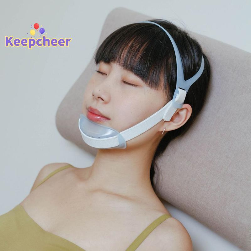 [Keepcheer] Dây đeo thắt lưng cằm chống ngáy có thể điều chỉnh hô hấp miệng Dây thun cải thiện công cụ chăm sóc giấc ngủ Đai chống ngưng thở Mới