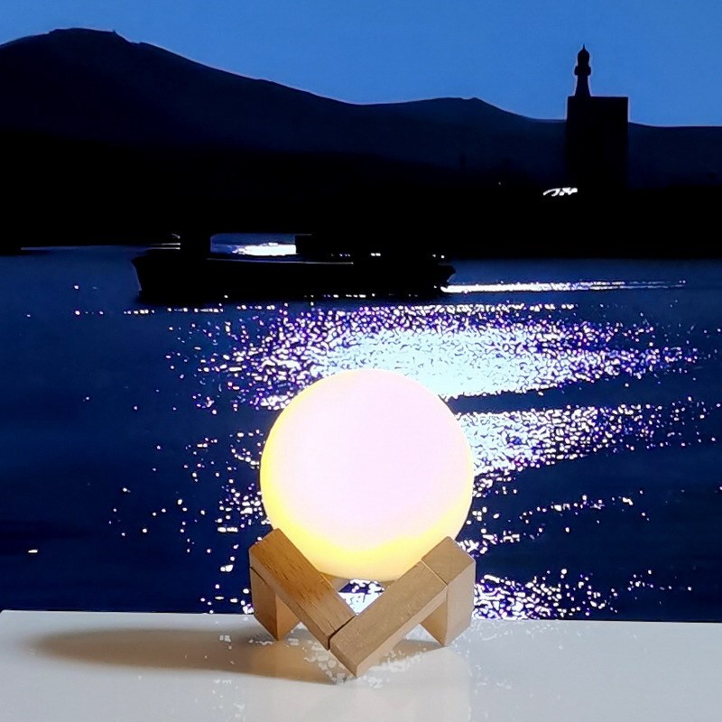 Mặt Trăng Đèn Ngủ Ánh Sáng Mặt Trăng Phòng Cao Cấp Phòng Ngủ Để Bàn Trang Trí Đầu Giường Sáng Tạo Hành Tinh Ánh Sáng