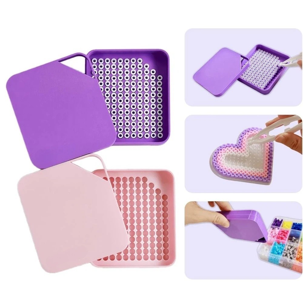 HIGHVIEWLS Cầu Chì Hạt Chọn Khay, Tiết Kiệm Thời Gian Nhựa Perler Đậu Chọn Khay, Thời Trang 5mm Hiệu Quả Cao Perler Hạt Lỏng Phân Loại Pallet DIY Perler Hạt