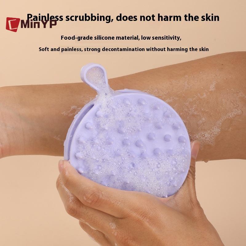CMinYP Silicone Body Scrubber Bàn chải tắm hai mặt Loofah, Máy chà sàn tắm và máy mát xa da đầu Bàn chải dầu gội cho trẻ em Nam nữ vinh quang