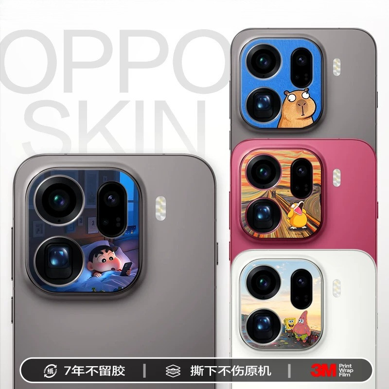 Dành Cho Oppo Find X9 Pro X9S Pro Máy Ảnh Mềm Giấy Dán Phim / Micro Mờ Thời Trang Hoạt Hình In Hình Miếng Dán Trang Trí / Chống Trầy Xước Bảo Vệ Camera