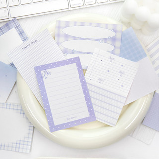 ENWEI 100 Chiếc [Zhiguang Notes Series] Giấy Dệt Giấy Viết Vôi Bãi Cỏ Chạng Vạng Oải Hương Cho Nhật Ký Sổ Lưu Niệm Cắt Dán Giấy Ghi Nhớ