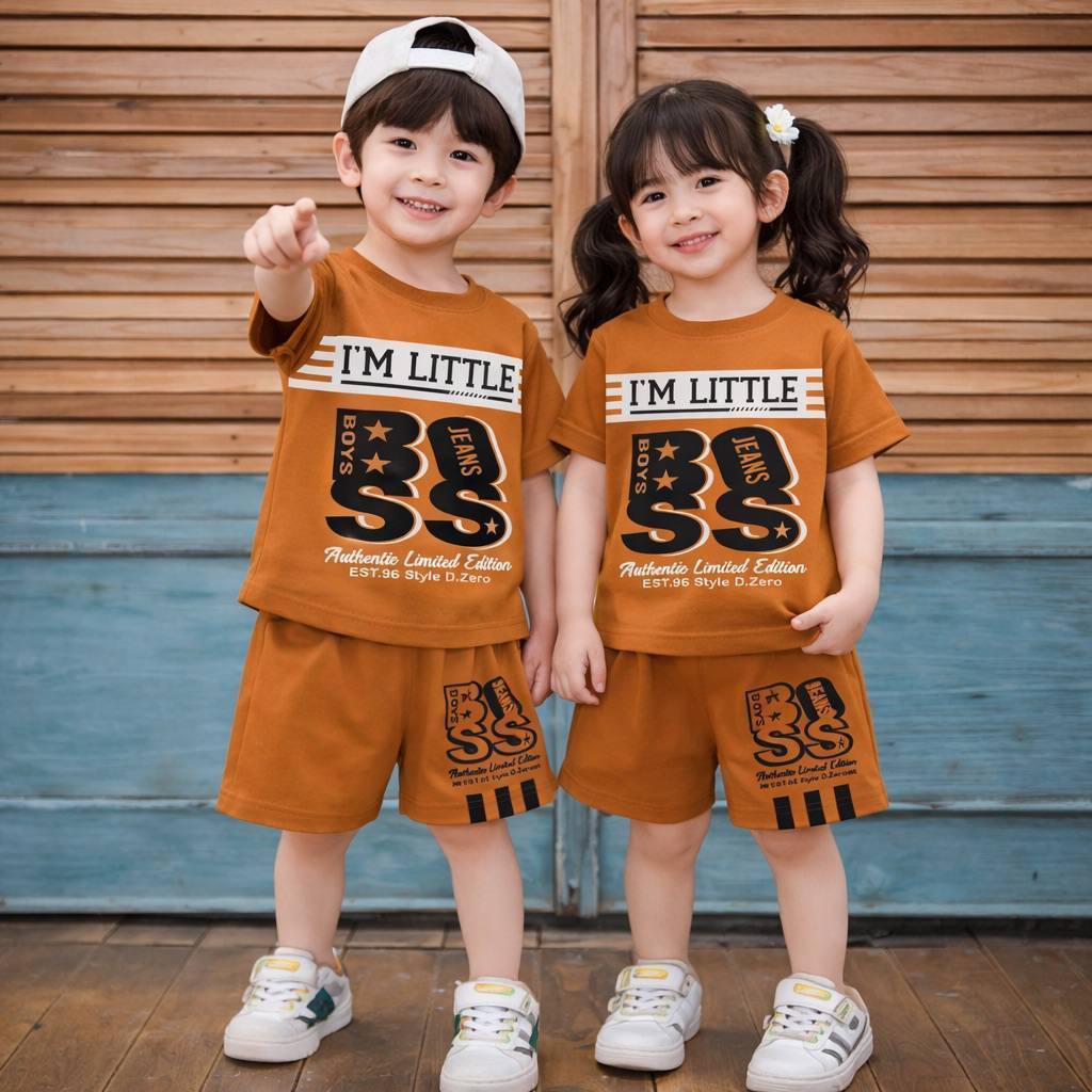 Sét đồ cho trẻ em Mẫu HERMOOS COMBO 4Bộ/4màu 7-50kg UNISEX NAM NỮ HOT TREND chất vải thun lạnh