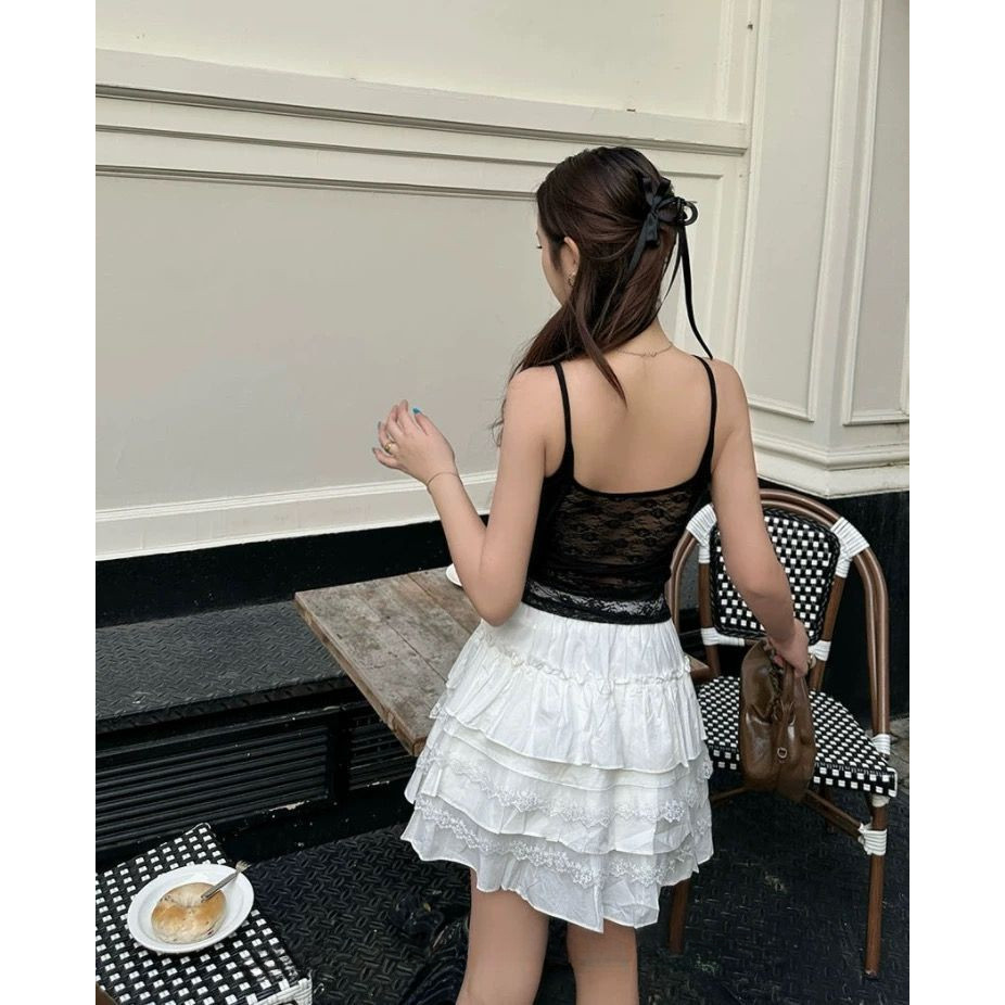 Milyfashion Sling Top Ôm Body với Miếng Lót Ngực, Phong Cách Mới và Ngọt Ngào