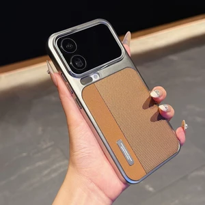 Da siêu mỏng 17pm17pro17pro Thích hợp cho Xiaomi Fashion Xiaomi Plain New Vỏ bảo vệ sang trọng 17promax Xiaomi Luxury Men Women Xiaomi Takeover Business Xiaomi Light Chassis Vỏ cứng cao cấp chống sốc 15ultra Double Spell
