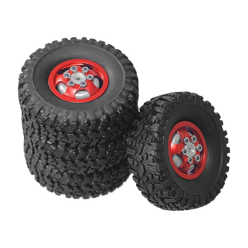 4 Bánh xe và lốp nâng cấp bằng kim loại 67,5 * 24mm cho MN MODEL1 / 12 MN82 LC79 MN78 Naughty Dragon nâng cấp xe RC Phụ kiện xe hơi các bộ phận