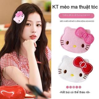 Dễ thương KT mèo không dấu chân tóc dán nữ cắt tóc sắp xếp nghệ thuật ma thuật dán  chân kẹp bên cạnh trang trí