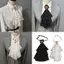 Women Multilayer Lace Ruffle Faux Collar Gothic Victorian Detachable Lace Jabot