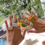 Vòng Nhựa Acrylic Hình Học - Thiết Kế Vuông 8 Sắc Thái Đa Màu - Phong Cách Lạnh Tối Giản Nhẹ Unisex Có Thể Xếp Chồng