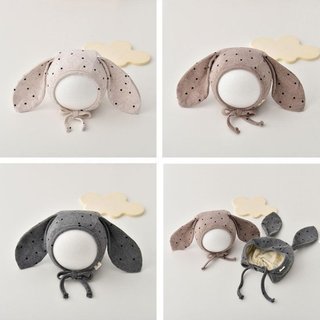 Bé Đan Tai Thỏ Mũ Cotton Mềm Mại Trẻ Sơ Sinh Mũ Chin Dây Đeo Ấm Áp Dễ Thương Bé Gái Bé Trai